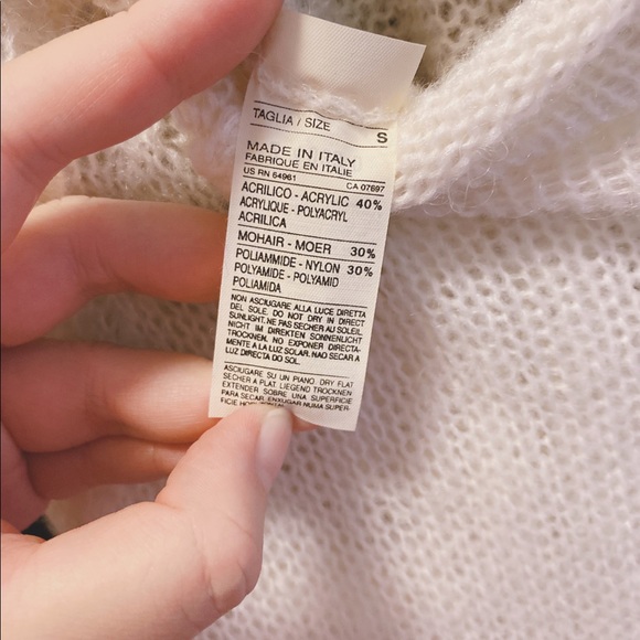 Sisley white hollow knit sweater - Picture 5 of 5